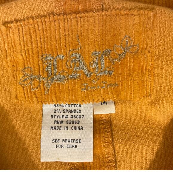 LAL Live A Little Size Medium Flare Sleeve Dress Jacket Corduroy Flair Sleeve - Picture 3 of 8